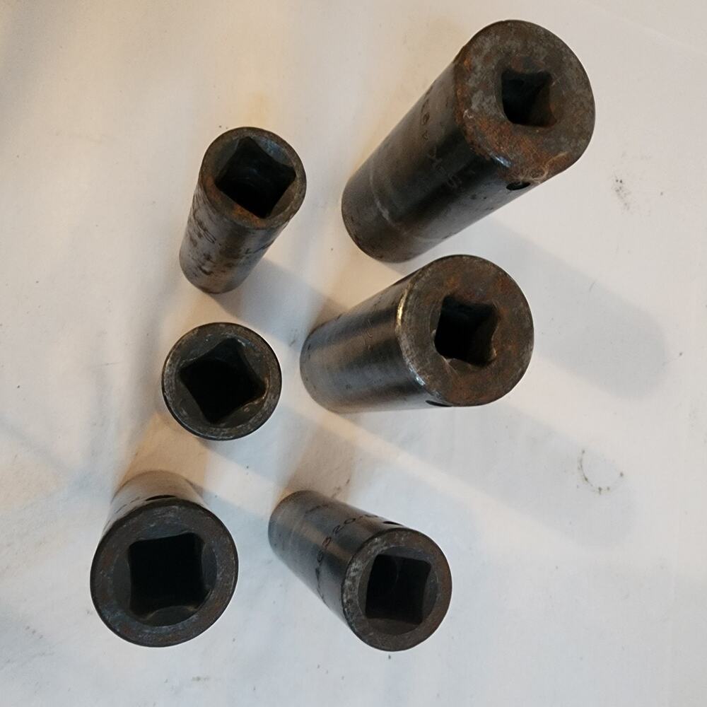S/K USA Deep Impact Socket Set SAE 1"-7/16" 6pt 1/2" Drive Tools 46314-46332